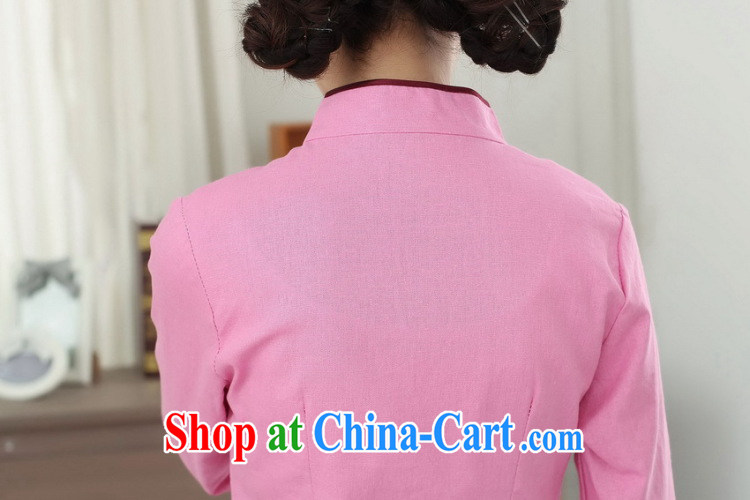 Find Sophie, Chinese Han-Yau Ma Tei cotton Chinese, for a tight literary Ethnic Wind blouses Tang is improved - D pink 2 XL pictures, price, brand platters! Elections are good character, the national distribution, so why buy now enjoy more preferential! Health