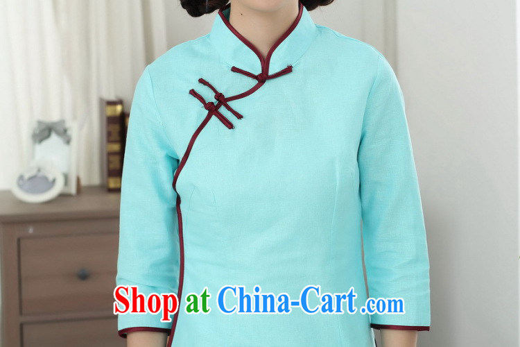 Spend figure, Chinese Han-cotton the Chinese, who is a tight literary Ethnic Wind blouses Tang is improved - D sky 2 XL pictures, price, brand platters! Elections are good character, the national distribution, so why buy now enjoy more preferential! Health