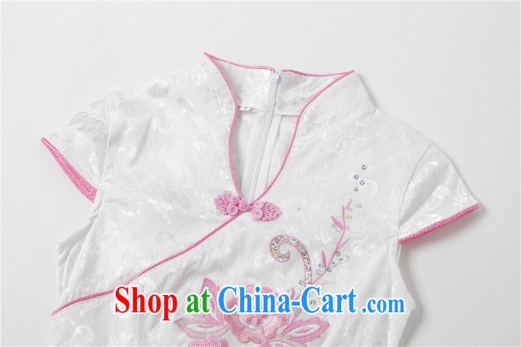 light at the Summer retro beauty short cheongsam lady literary aura girl cheongsam dress uniform performances AQE 0711 pink XXL pictures, price, brand platters! Elections are good character, the national distribution, so why buy now enjoy more preferential! Health