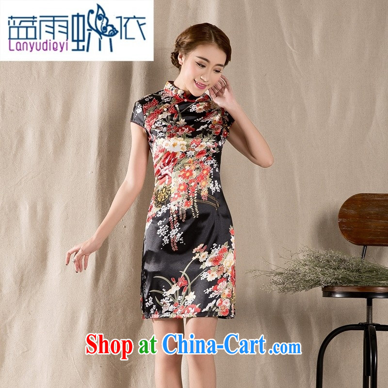 hamilton Z 1227 spring and summer short-sleeved Chinese qipao refined antique China wind women dress suit XXL