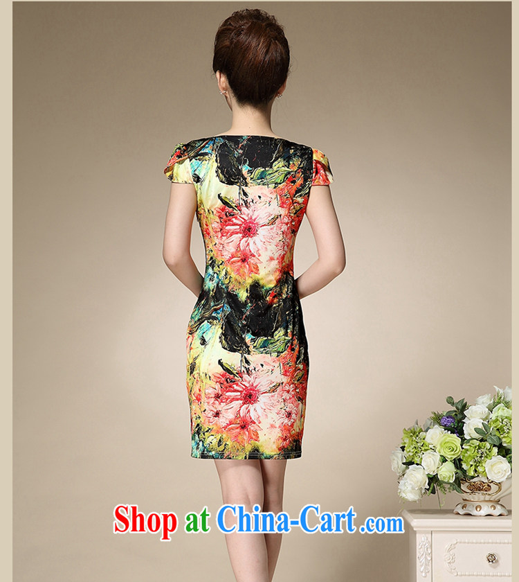 Song, Julia 2015 summer new stamp duty round-collar short-sleeve Sau San emulation Silk Dresses beauty charm antique dresses black XXXL pictures, price, brand platters! Elections are good character, the national distribution, so why buy now enjoy more preferential! Health