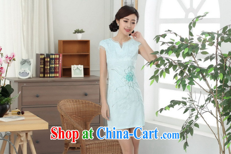 spend the summer cheongsam dress Tang with improved graphics thin short qipao cotton round-collar elegance short-sleeve dress - B pink 2 XL pictures, price, brand platters! Elections are good character, the national distribution, so why buy now enjoy more preferential! Health