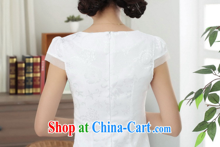 Bin Laden smoke-free summer cheongsam dress Tang with improved graphics thin short qipao cotton round-collar elegance short-sleeved dresses - A sky 2 XL pictures, price, brand platters! Elections are good character, the national distribution, so why buy now enjoy more preferential! Health