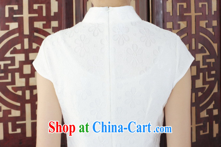 Dan smoke Lady Jane, stylish summer improved beauty lace short cheongsam dress new graphics thin Chinese qipao gown - A black 2 XL pictures, price, brand platters! Elections are good character, the national distribution, so why buy now enjoy more preferential! Health