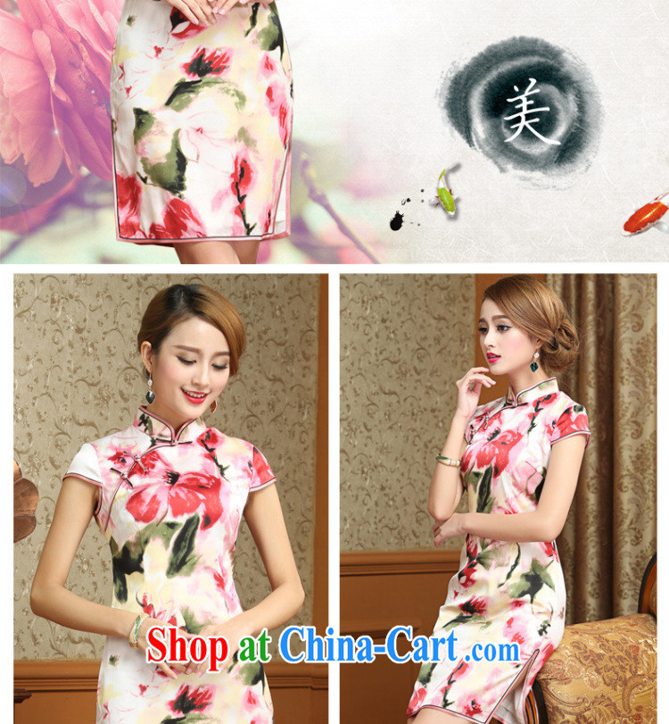 light at the classical Chinese Dress heavy silk mulberry Silk Cheongsam dress Korea Chinese female summer AQE 024 floral XXXL pictures, price, brand platters! Elections are good character, the national distribution, so why buy now enjoy more preferential! Health