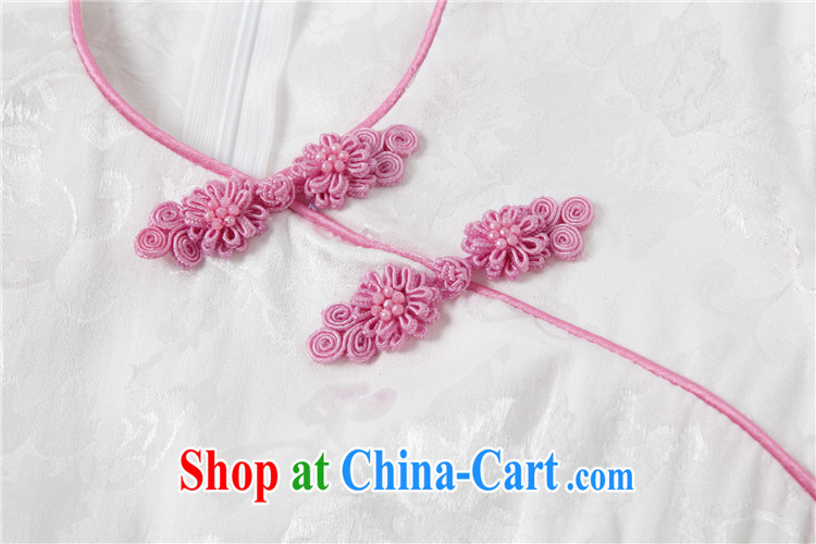 light at the Summer embroidery Phillips short cheongsam classical style cheongsam dress Chinese etiquette serving AQE 0718 pink XXL pictures, price, brand platters! Elections are good character, the national distribution, so why buy now enjoy more preferential! Health