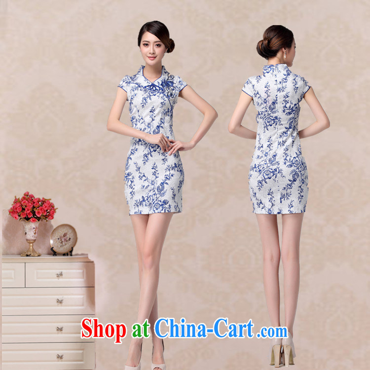 light at the retro blue and white porcelain stamp cheongsam Chinese improved daily short, robe-summer female AQE 802 blue and white porcelain XXXL pictures, price, brand platters! Elections are good character, the national distribution, so why buy now enjoy more preferential! Health