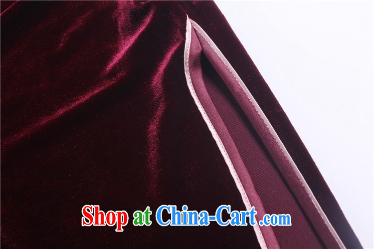 Light Kim velvet cheongsam dress, long, short-sleeved wedding dress retro toast AQE serving 025 wine red XXXL pictures, price, brand platters! Elections are good character, the national distribution, so why buy now enjoy more preferential! Health