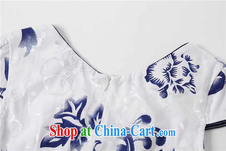 light at the Summer retro improved daily cheongsam beauty graphics thin floral cheongsam dress Korea elegance dresses AQE 0719 blue and white porcelain XXL pictures, price, brand platters! Elections are good character, the national distribution, so why buy now enjoy more preferential! Health