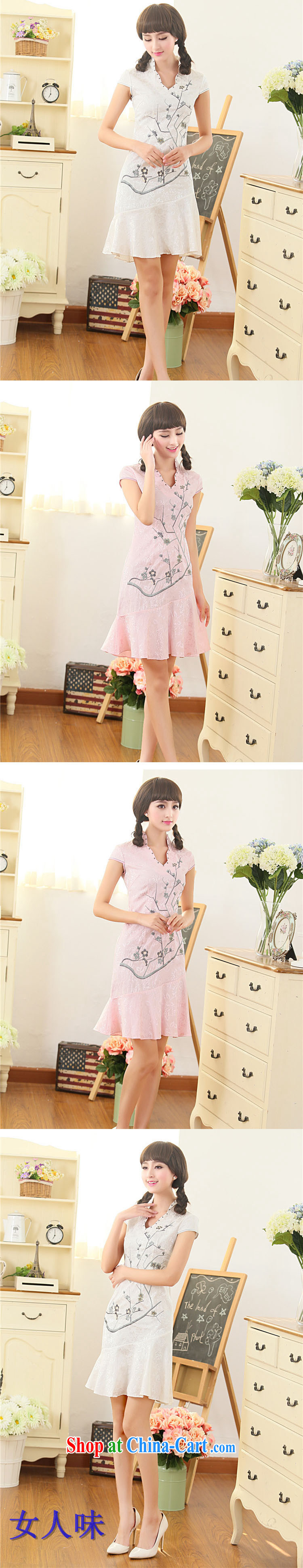 light at the Summer load and Stylish retro dresses improved daily cheongsam dress Ethnic Wind Korea Tang replace AQE 3386 pink XL pictures, price, brand platters! Elections are good character, the national distribution, so why buy now enjoy more preferential! Health