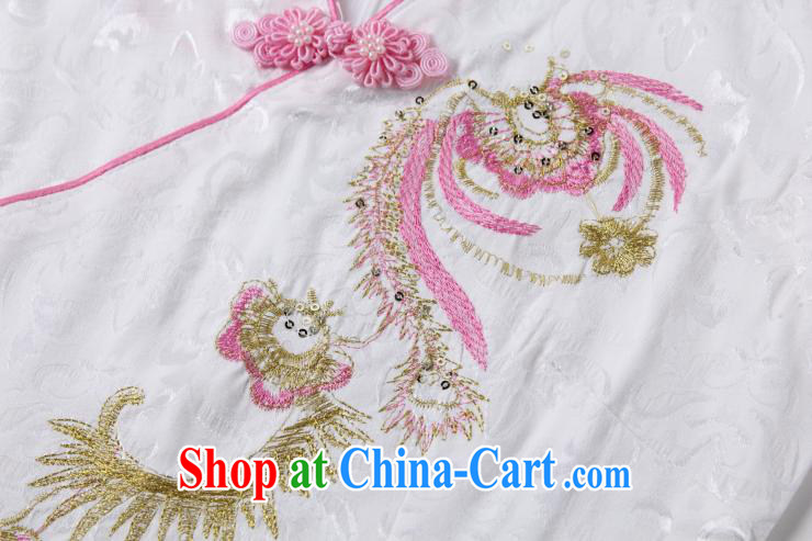 light at the retro embroidery Phoenix short-sleeved qipao improved daily dresses, dresses of Korea Tang women AQE 613 pink XXL pictures, price, brand platters! Elections are good character, the national distribution, so why buy now enjoy more preferential! Health