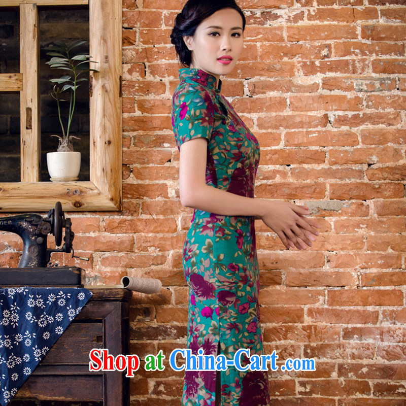 The stakeholders in the cloud, long summer dresses short sleeve cheongsam dress antique Chinese cotton the dresses Ethnic Wind women 2062 AQE Aloeswood M stakeholders, the cloud (YouThinking), and, on-line shopping