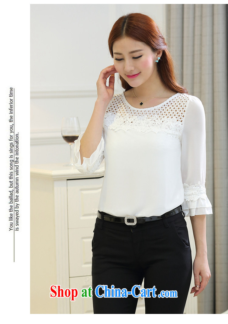 Black butterfly summer 2015 new Korean girls 7 sub-cuff large, solid ice woven shirts white XXL pictures, price, brand platters! Elections are good character, the national distribution, so why buy now enjoy more preferential! Health