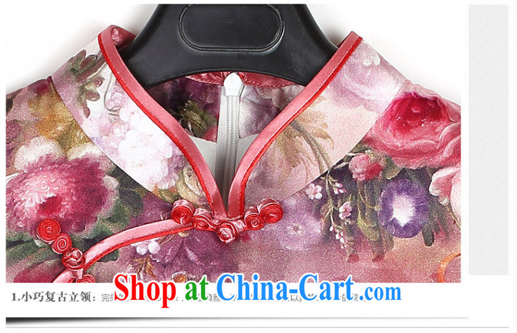 Stakeholders line cloud Silk Cheongsam stamp duty China wind high-end sauna Silk Cheongsam dress female AQE 8050 Map Color XXL pictures, price, brand platters! Elections are good character, the national distribution, so why buy now enjoy more preferential! Health