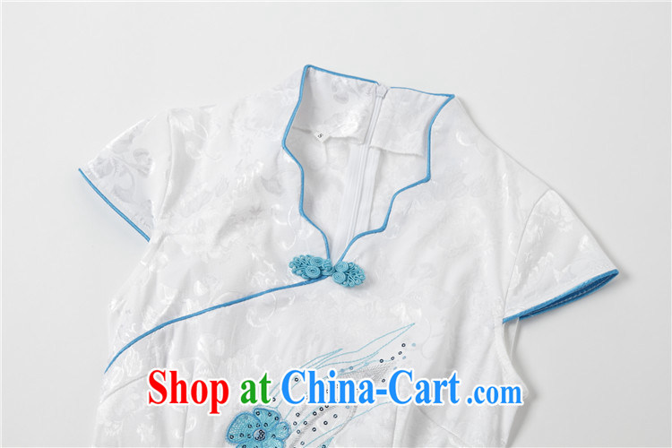 Stakeholders line cloud improved daily beauty dresses, dresses of Korea girls College, qipao AQE 0716 blue XXL pictures, price, brand platters! Elections are good character, the national distribution, so why buy now enjoy more preferential! Health