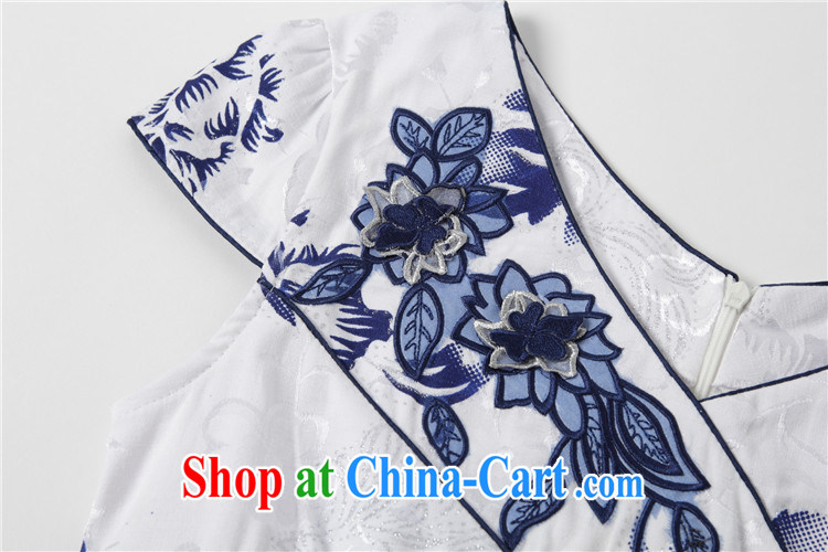 Death Row cloud summer retro improved daily cheongsam beauty graphics thin floral cheongsam dress Korea elegance dresses AQE 0719 blue and white porcelain XXL pictures, price, brand platters! Elections are good character, the national distribution, so why buy now enjoy more preferential! Health