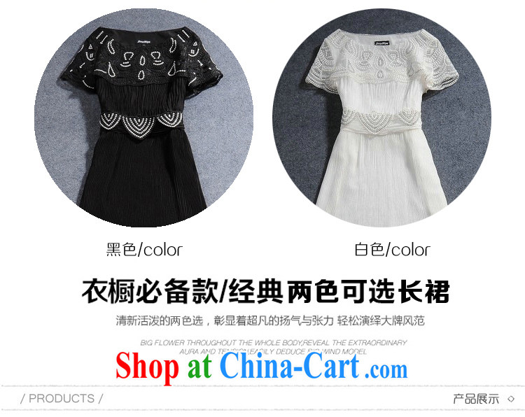 Feng Yi cotton trim 2015 Lace Embroidery short sleeve white dress with drag and drop 100 hem Evening Dress 9 white L pictures, price, brand platters! Elections are good character, the national distribution, so why buy now enjoy more preferential! Health