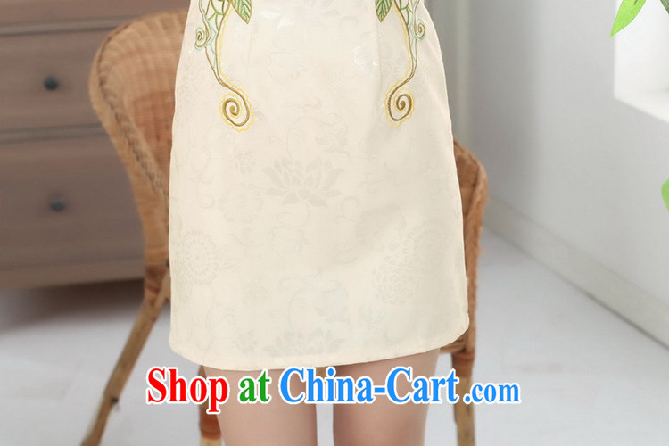 According to fuser summer stylish new retro improved Chinese qipao, for the flap embroidered short, cultivating Chinese qipao LGD/D 0310 # -B pink 2 XL pictures, price, brand platters! Elections are good character, the national distribution, so why buy now enjoy more preferential! Health