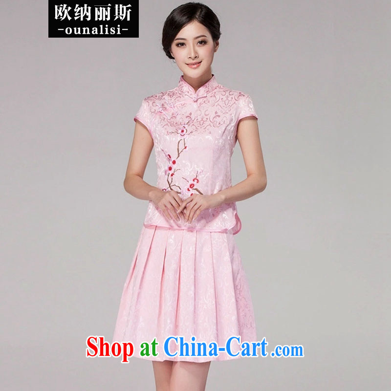 Europe, Alice Spring 2015 spring and summer New Tang clothing dresses high-end retro style two-piece dresses with white dresses L, OSCE, Alice, shopping on the Internet