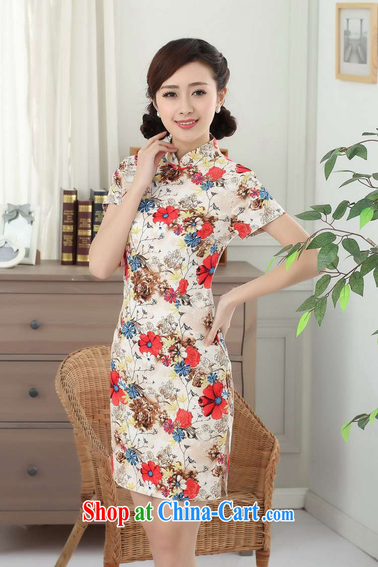 According to fuser summer stylish new Chinese antique Chinese qipao, for classic Tray Port cultivating short Chinese qipao dress LGD/D 0309 #picture color XL pictures, price, brand platters! Elections are good character, the national distribution, so why buy now enjoy more preferential! Health