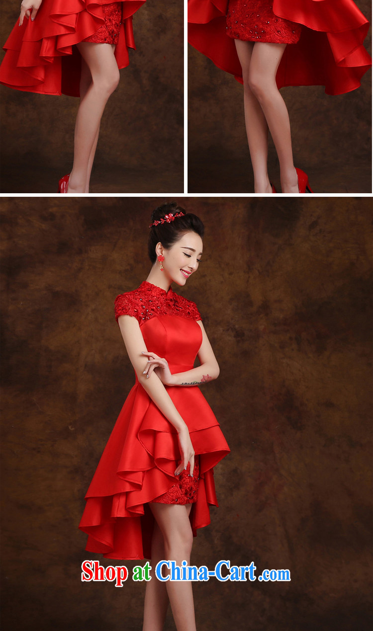 White first to approximately 2015 New Products short before long, bridal dinner banquet annual meeting moderator cheongsam Evening Dress wedding dress small red tailored contact Customer Service pictures, price, brand platters! Elections are good character, the national distribution, so why buy now enjoy more preferential! Health