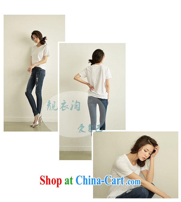 2015 summer short-sleeve girls T-shirt loose Korean version of the greater code female the howling ghost cotton Solid Color cotton round neck T-shirt black short-sleeved XL pictures, price, brand platters! Elections are good character, the national distribution, so why buy now enjoy more preferential! Health