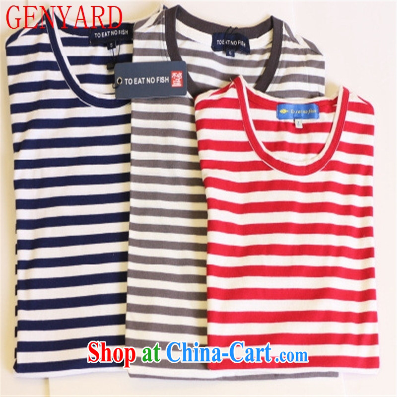 Qin Qing store female T pension: nautical parent-child women short T: couples short T pension red XL, GENYARD, shopping on the Internet