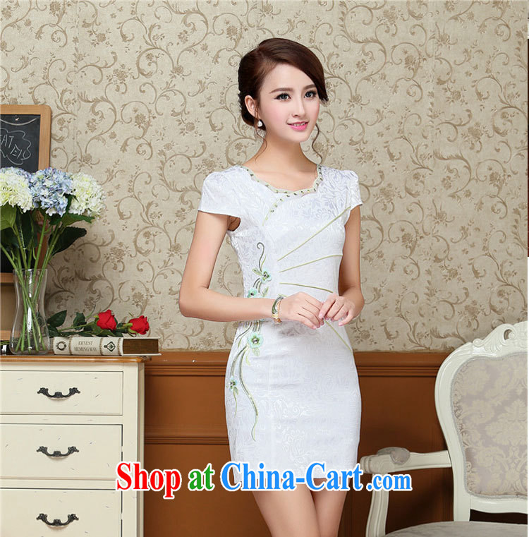 Summer 2015 ladies' new Korean version, long, petals beauty for further cheongsam dress embroidered 57 red XXL pictures, price, brand platters! Elections are good character, the national distribution, so why buy now enjoy more preferential! Health