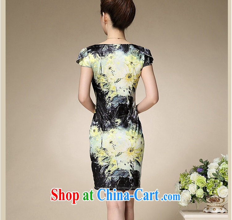 Let Bai beauty summer 2015 New Beauty video thin emulation, short-sleeved dresses women's clothing retro beauty and elegant qipao summer QP 610 #black XXXL pictures, price, brand platters! Elections are good character, the national distribution, so why buy now enjoy more preferential! Health