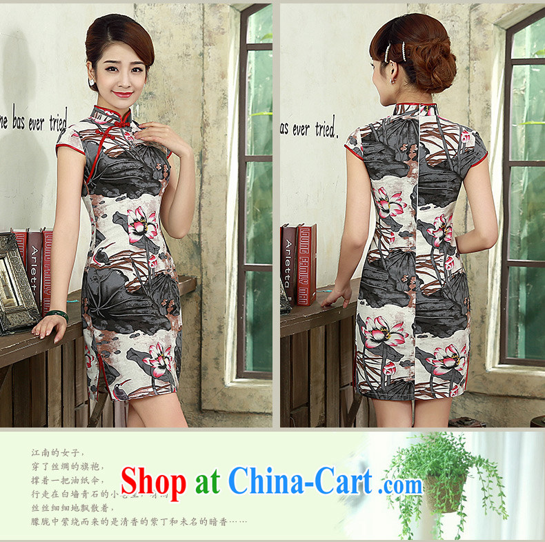 Retro dresses summer 2015 New Daily Beauty graphics thin the cotton the cheongsam Q 1075 fancy XXL pictures, price, brand platters! Elections are good character, the national distribution, so why buy now enjoy more preferential! Health