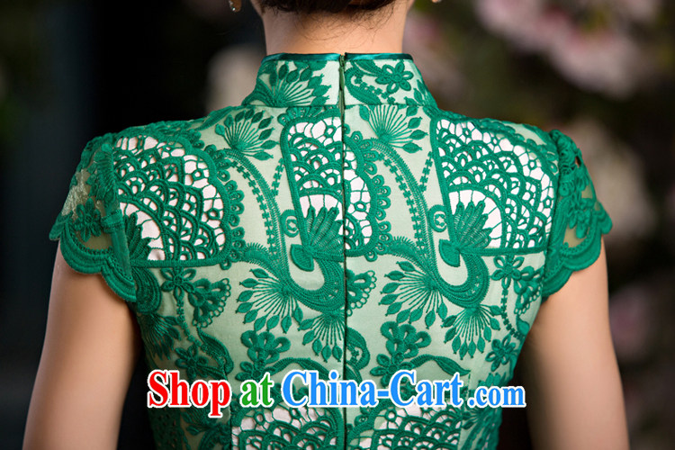 Slim li know that green, cheongsam dress summer new lace cheongsam beauty sense of Ms. improved cheongsam retro QLZ Q 15 6064 green, XL pre-sale 10 days pictures, price, brand platters! Elections are good character, the national distribution, so why buy now enjoy more preferential! Health