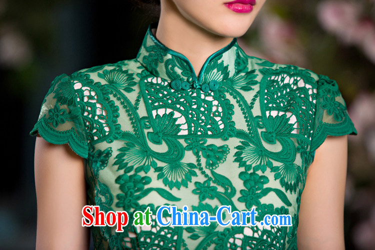 Slim li know that green, cheongsam dress summer new lace cheongsam beauty sense of Ms. improved cheongsam retro QLZ Q 15 6064 green, XL pre-sale 10 days pictures, price, brand platters! Elections are good character, the national distribution, so why buy now enjoy more preferential! Health