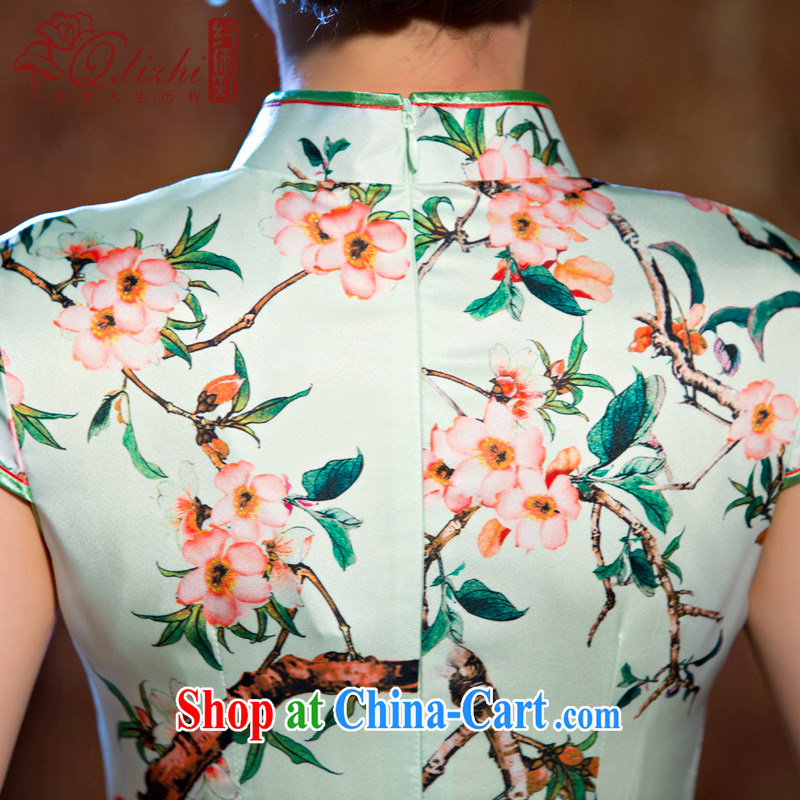 Slim li know that MGM Studios summer new cheongsam dress retro fashion beauty qipao gown daily short dresses female QLZ Q 15 6066 MGM Studios - commercial edge L, slim Li (Q . LIZHI), online shopping