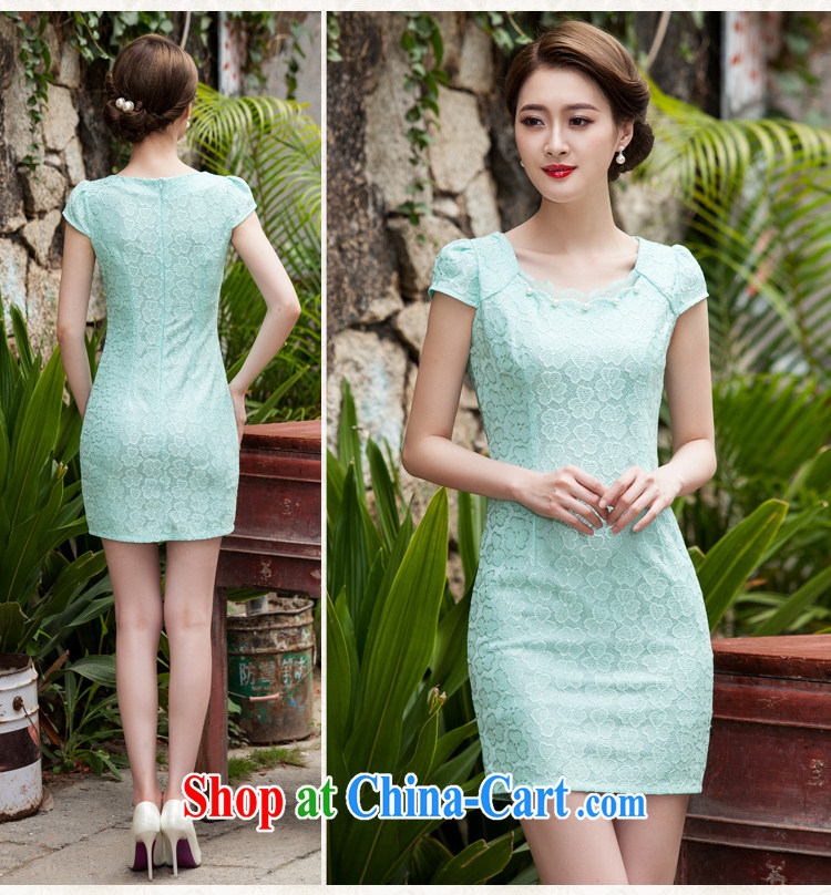 Cherry blossoms floating 2015 spring and summer with new, lace dresses and stylish beauty dress Openwork hook flower yellow XL pictures, price, brand platters! Elections are good character, the national distribution, so why buy now enjoy more preferential! Health