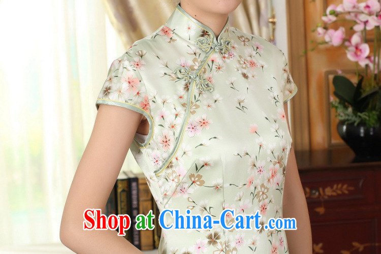 spend the summer Women's clothes Chinese silk retro sauna silk poster stretch Satin improved floral beauty double short dresses such as the color 2 XL pictures, price, brand platters! Elections are good character, the national distribution, so why buy now enjoy more preferential! Health