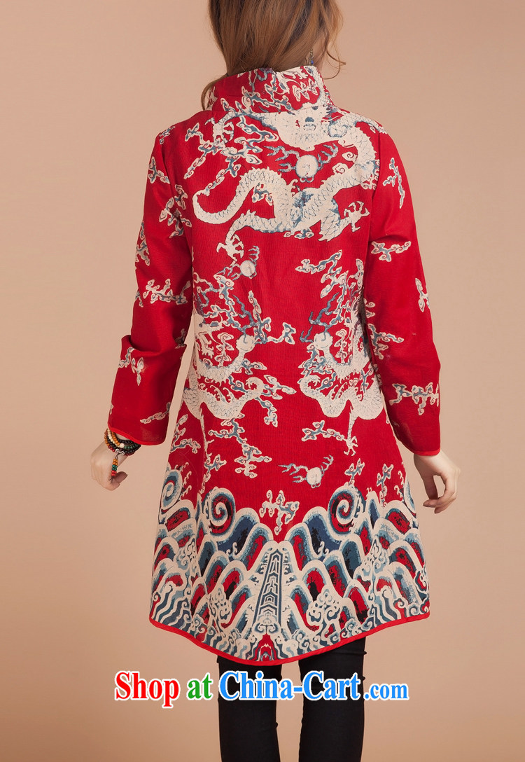 Brown jeep (BROWNGE) new stylish Ethnic Wind embroidered dresses Chinese style Chinese-tie embroidered skirt and skirt wearing two red XL pictures, price, brand platters! Elections are good character, the national distribution, so why buy now enjoy more preferential! Health
