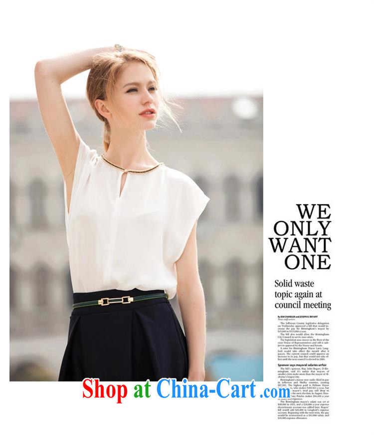 Qin Qing SHOP NEW Summer Snow-woven shirts Korean version T shirt ladies sleeveless loose small shirts, T-shirt white XXL pictures, price, brand platters! Elections are good character, the national distribution, so why buy now enjoy more preferential! Health