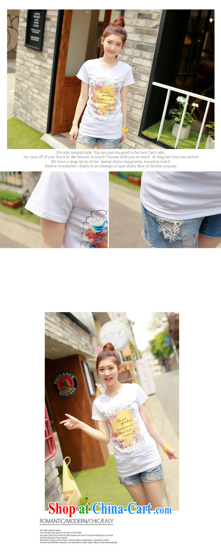 Qin Qing store 2015 summer new lady stamp round-collar cultivating short solid T-shirt graphics skinny fresh short-sleeved T-shirt girls cotton 7 XXL pictures, price, brand platters! Elections are good character, the national distribution, so why buy now enjoy more preferential! Health