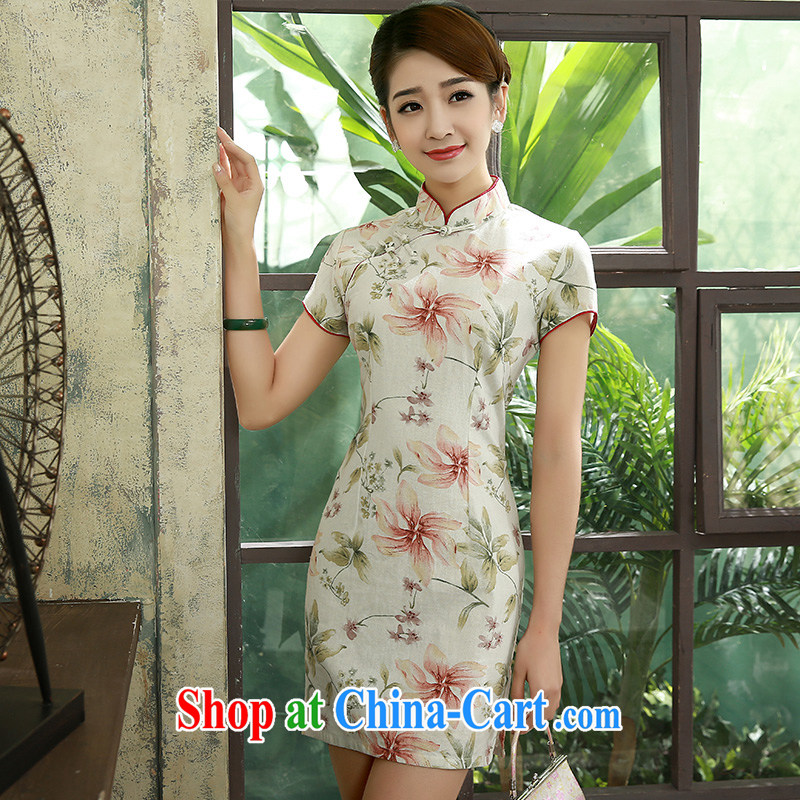 2015 new dresses and improved stylish short cotton the dresses daily video thin Q 1078 XXL suit, Jessica (jessica han), online shopping
