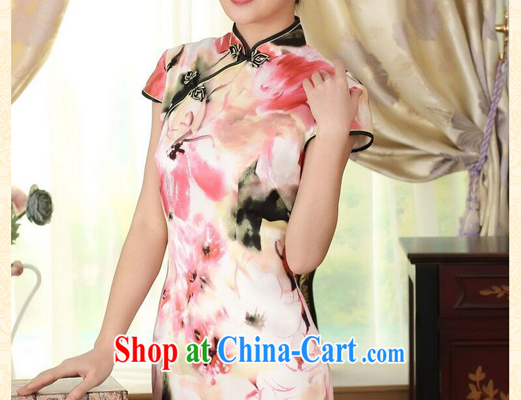 Dan smoke heavy silk retro classic sauna silk poster stretch the improved cultivation double short cheongsam dress female water toner 2 XL pictures, price, brand platters! Elections are good character, the national distribution, so why buy now enjoy more preferential! Health