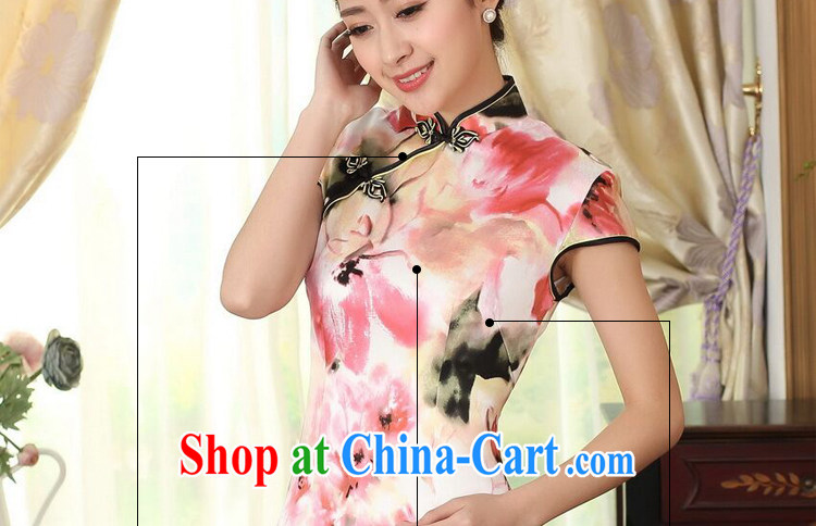 Take the heavy silk retro classic sauna silk poster stretch the improved cultivation double short cheongsam dress female water toner 2 XL pictures, price, brand platters! Elections are good character, the national distribution, so why buy now enjoy more preferential! Health