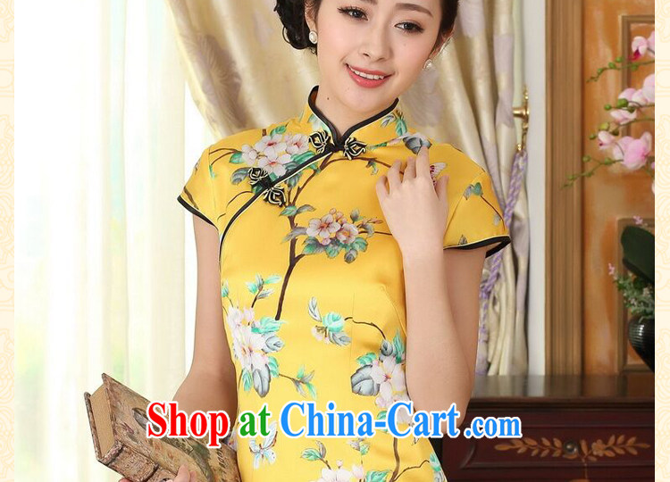 spend the summer heavy silk retro classic sauna silk poster stretch the improved cultivation double short cheongsam dress such as the color 2 XL pictures, price, brand platters! Elections are good character, the national distribution, so why buy now enjoy more preferential! Health