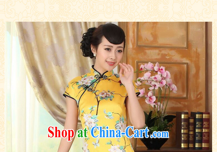 Dan smoke summer heavy silk retro classic sauna silk poster stretch the improved cultivation double short cheongsam dress such as the color 2 XL pictures, price, brand platters! Elections are good character, the national distribution, so why buy now enjoy more preferential! Health