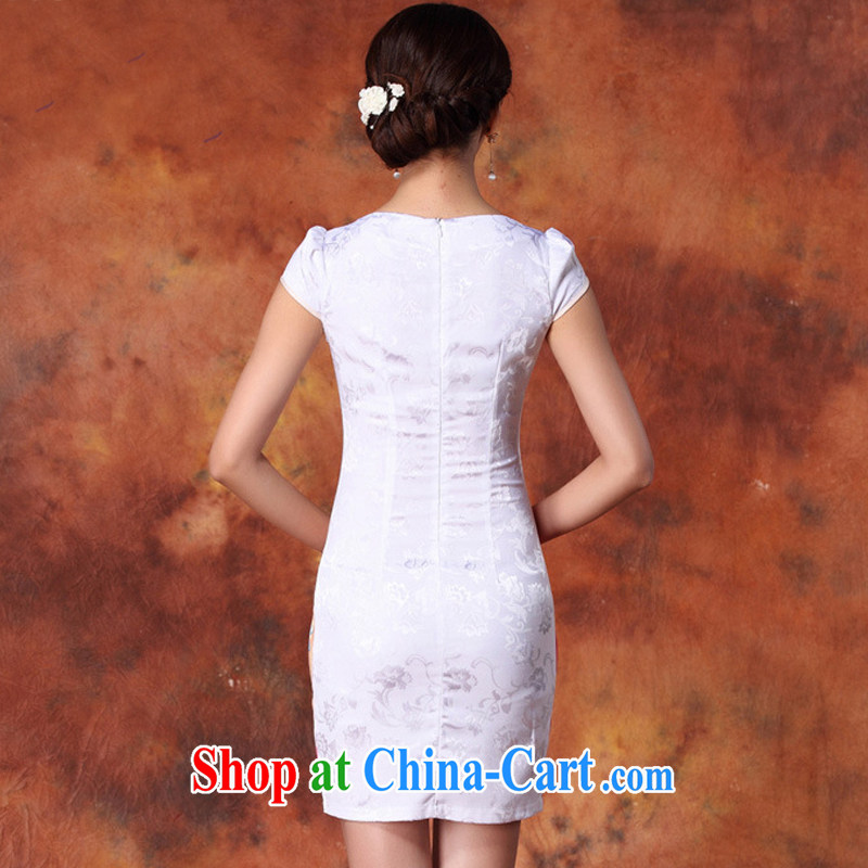 Stakeholders line cloud high-end stamp ladies stylish improved cheongsam short dress JT 1018 red XXL stakeholders, the cloud (YouThinking), and, on-line shopping