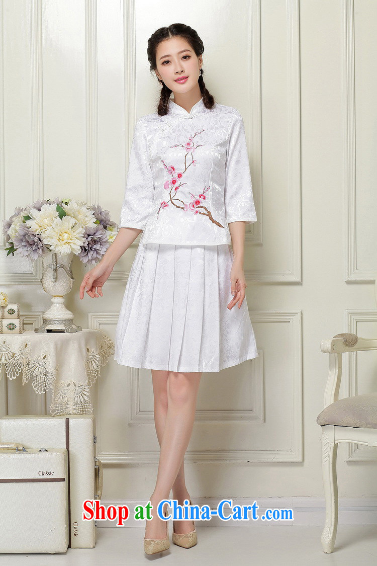 The current Chinese qipao Ethnic Wind literary minimalist students with the collar cuff stamp two-piece dresses JT 1058 pink XXL pictures, price, brand platters! Elections are good character, the national distribution, so why buy now enjoy more preferential! Health
