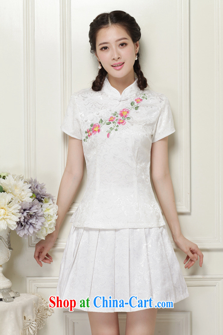 The trendy improved cheongsam Chinese wind-power's a tight two-piece short set JT 2068 white XL pictures, price, brand platters! Elections are good character, the national distribution, so why buy now enjoy more preferential! Health