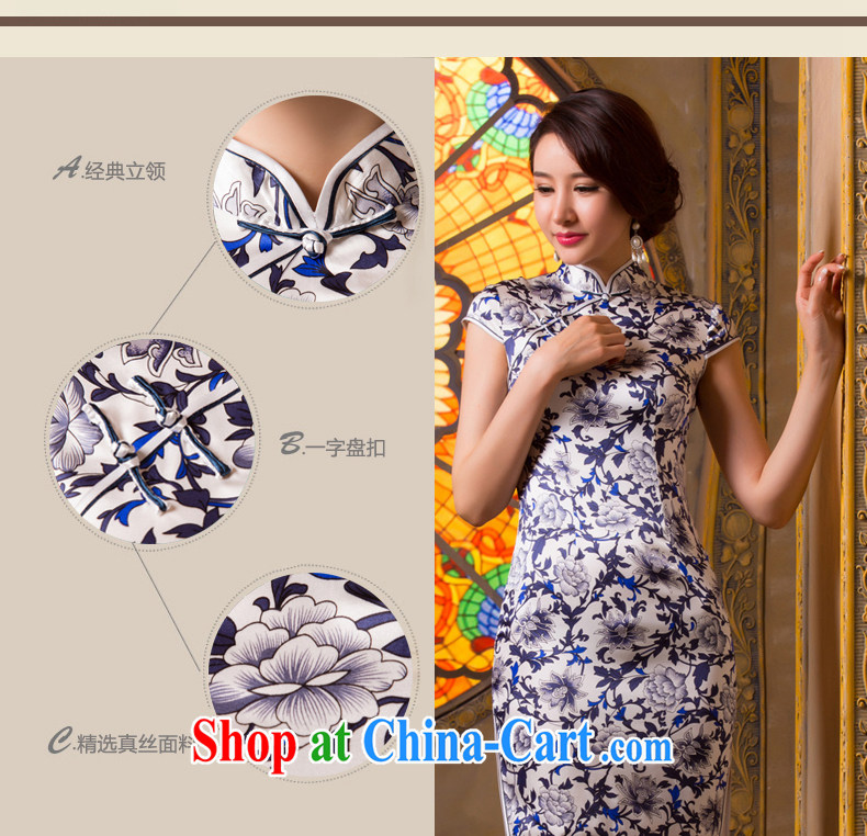 Bong-amphibious Ori-Cheong Wa Dae spent 2015 New Silk Cheongsam high quality sauna silk retro beauty cheongsam dress summer dresses DQ 1501 fancy XXL pictures, price, brand platters! Elections are good character, the national distribution, so why buy now enjoy more preferential! Health