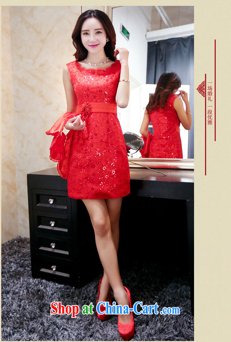 2015 summer new stylish XL short red shawl dress two-piece wedding dresses female Red L pictures, price, brand platters! Elections are good character, the national distribution, so why buy now enjoy more preferential! Health