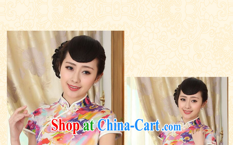 Take the heavy silk summer retro classic, DOS SANTOS for silk painting stretch the improved double short cheongsam 7 color 2 XL pictures, price, brand platters! Elections are good character, the national distribution, so why buy now enjoy more preferential! Health