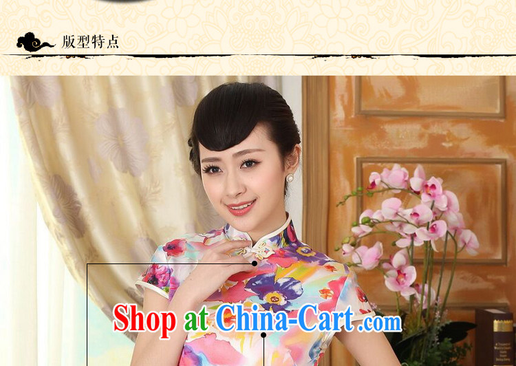 Find Sophie heavy silk summer retro classic, DOS SANTOS for silk painting stretch the improved double short cheongsam 7 color 2 XL pictures, price, brand platters! Elections are good character, the national distribution, so why buy now enjoy more preferential! Health